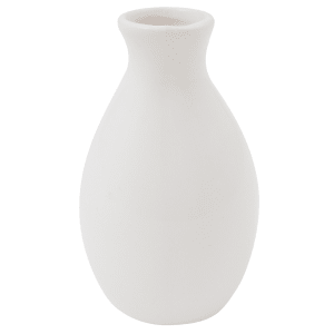 166-BVJGG4 Ceramic Bud Vase, White