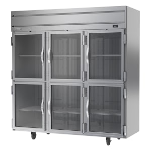 118-HF3HC1HG 78" Three Section Reach In Freezer - (6) Glass Doors, 115v