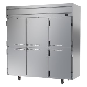 118-HF3HC1HS 78" Three Section Reach In Freezer - (6) Solid Doors, 115v