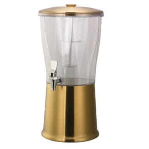 482-CBDRT3VGSS 3 gal Beverage Dispenser w/ Infuser & Ice Tube - Vintage Gold Base
