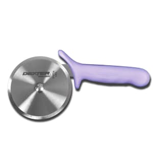 135-P177APPCP SANI-SAFE® 4" Pizza Cutter w/ Purple Plastic Handle, Carbon Steel