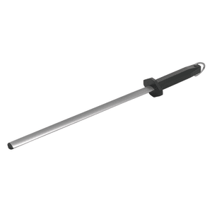 080-KFP122 12" Sharpening Steel w/ Extra Fine Grit, Black Handle