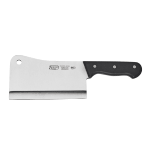 080-KFP72 7" Cleaver w/ Black POM Handle, High Carbon Stainless Steel