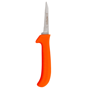 135-11193 SANI-SAFE® 3 1/4" Deboning Knife w/ Polypropylene Orange Handle, Carbon Steel