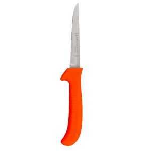 135-11213 SANI-SAFE® 4 1/2" Deboning Knife w/ Polypropylene Orange Handle, Carbon Steel