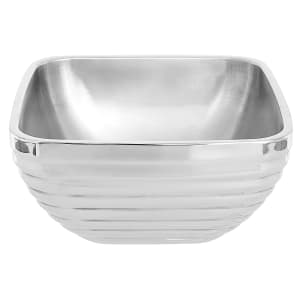 175-47634 3 1/5 qt Square Beehive Insulated Bowl - MirrorFinish Stainless