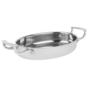 175-49420 1 13/16 qt Miramar® Display Cookware Oval Au Gratin - Stainless Steel, Induction Ready