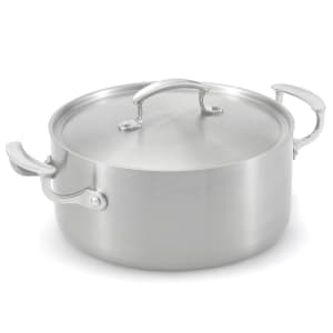 175-49411 5 qt Miramar® Display Cookware Casserole with Low Dome Cover - Aluminum Bottom, Stainle...