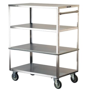 121-445 Queen Mary Cart - 4 Levels, 500 lb. Capacity, Stainless, Flat Edges