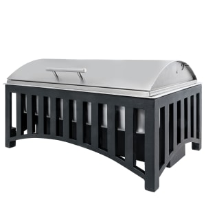 151-136813 Full Size Chafer w/ Roll-top Lid & Chafing Fuel Heat