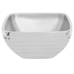 175-47635 5 1/5 qt Square Beehive Insulated Bowl - MirrorFinish Stainless