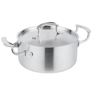 175-49410 3 qt Miramar® Display Cookware Casserole with Low Dome Cover - Aluminum Bottom, Stainless Steel