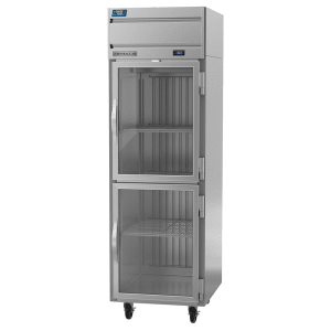 118-CT1HC1HG 26" One Section Reach In Refrigerator Freezer, (2) Right Hinge Glass Doors, 115...