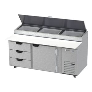 118-DPD72HC3 72" Pizza Prep Table w/ Refrigerated Base, 115v