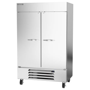 Beverage Air HBRF49HC-1-A 52&quot; Two Section Commercial Refrigerator Freezer - Solid Doors, Bottom Compressor, 115v