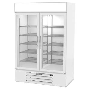 118-MMRF49HC1AWW 52" Two Section Commercial Refrigerator Freezer - Glass Doors, Bottom Compressor, 115v
