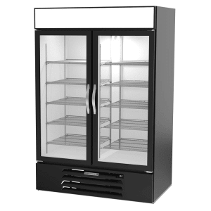 118-MMRF49HC1ABW 52" Two Section Commercial Refrigerator Freezer - Glass Doors, Bottom Compressor, 115v