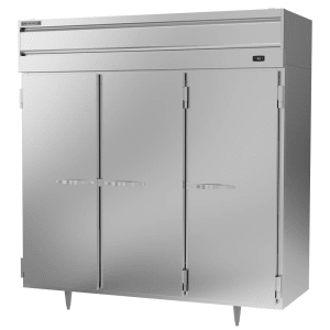 118-PR3HC1AS 78" Three Section Reach In Refrigerator, (3) Left/Right Hinge Solid Doors, 115v