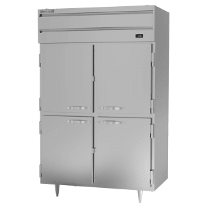 118-PR2HC1AHS 52" Two Section Reach In Refrigerator, (4) Left/Right Hinge Solid Doors, 115v