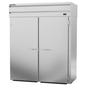 118-PRT2HC1AS 66" Two Section Roll Thru Refrigerator, (4) Left/Right Hinge Solid Doors, 115v