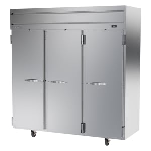 118-HFP3HC1S 78" Horizon Series Three Section Reach In Freezer, (3) Left/Right Hinge Solid D...