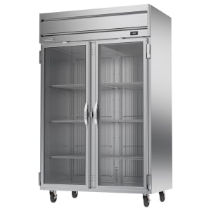 118-HFPS2HC1G 52" Horizon Series Two Section Reach In Freezer, (2) Left/Right Hinge Glass Doors, 115v