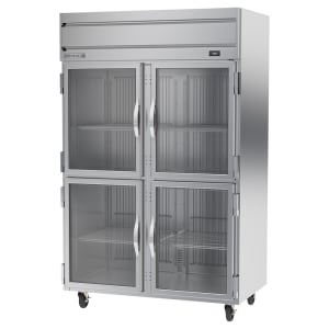 118-HFPS2HC1HG 52" Horizon Series Two Section Reach In Freezer, (4) Left/Right Hinge Glass Doors, 115v