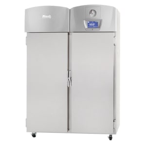 338-EVOX2FBB 55" Two Section Blood Bank Freezer w/ 792 Bag Capacity - Solid Doors, Stainless, 115/208 230v/1ph