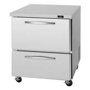 083-PUR28D2N 27 1/2" W Undercounter Refrigerator w/ (1) Section & (2) Drawers, 115v