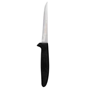 135-11123 4 1/2" Boning Knife w/ Soft Black Rubber Handle, High Carbon Steel
