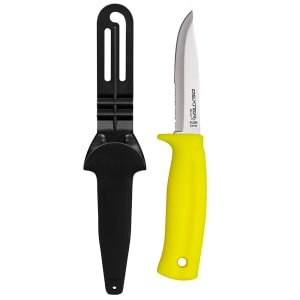135-31431 4" Net Knife w/ Polypropylene Yellow Handle, Carbon Steel