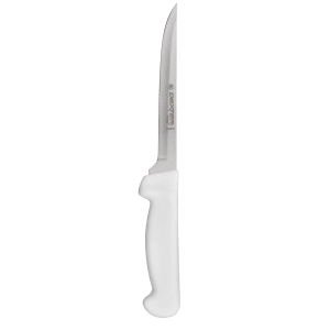 135-31614 6" Boning Knife w/ Polypropylene White Handle, Carbon Steel
