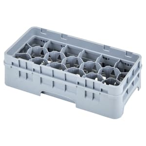 144-17HS318151 Camrack Glass Rack with Extender - 17 Compartment, Soft Gray