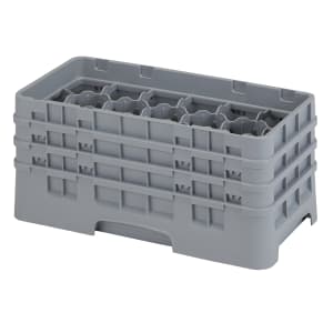 144-17HS638151 Camrack Glass Rack - (3)Extenders, 17 Compartment, Soft Gray