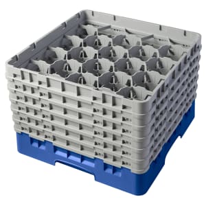 144-20S1114168 Camrack® Glass Rack w/ (20) Compartments - (6) Gray Extenders, Blue