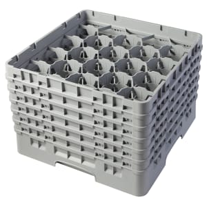 144-20S1114151 Camrack® Glass Rack w/ (20) Compartments - (6) Gray Extenders, Soft Gray
