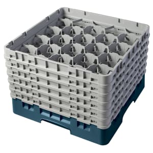 144-20S1114414 Camrack® Glass Rack w/ (20) Compartments - (6) Gray Extenders, Teal