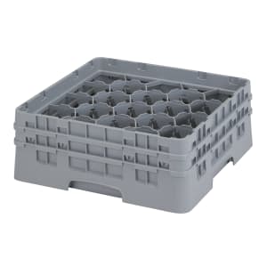 144-20S434151 Camrack® Glass Rack w/ (20) Compartments - (2) Gray Extenders, Soft Gray