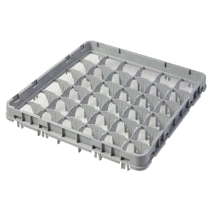 144-36E1151 Full Size Glass Rack Extender w/ (36) Compartments - Full Drop, Soft Gray