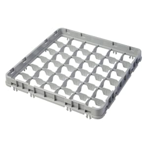 144-36E2151 Full Size Glass Rack Extender w/ (36) Compartments - Half Drop, Soft Gray
