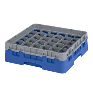 144-36S318186 Camrack® Glass Rack w/ (36) Compartments - (1) Gray Extender, Navy Blue