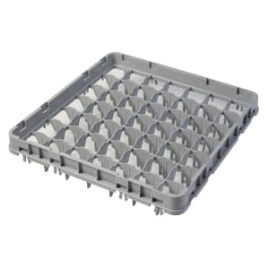 144-49E1151 Full Size Glass Rack Extender w/ (49) Compartments - Full Drop, Soft Gray