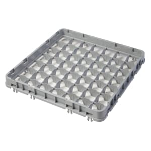 144-49E2151 Full Size Glass Rack Extender w/ (49) Compartments - Half Drop, Soft Gray