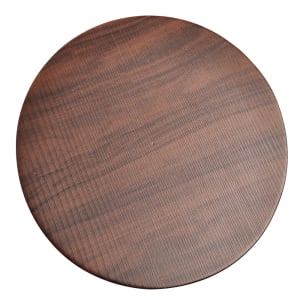 315-SK14502FXW 10 3/5" Round Platform for SK-14502141 - Stainless Steel w/ Faux Wood Finish