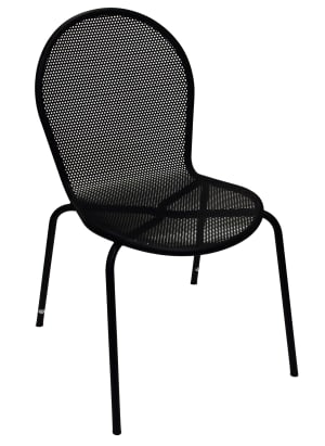 336-94 Indoor/Outdoor Side Chair - Metal, Black