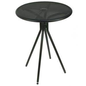 336-ABB30 30" Round Outdoor Bar Table - Aluminum, Black