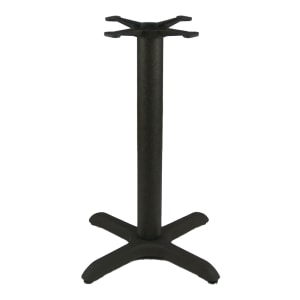 336-T2222 3 Piece Dining Height Table Base Kit - 3" Column, 22" x 22" Base Spread, Black