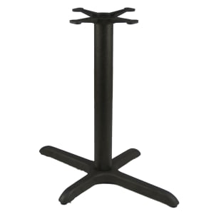 336-T2230 3 Piece Dining Height Table Base Kit - 3" Column, 22" x 30" Base Spread, Black