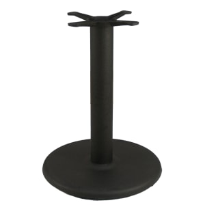 336-TR22 3 Piece Dining Height Table Base Kit - 4" Column, 22" Round Base, Black