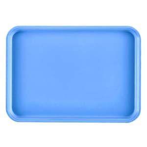 144-1318MT142 Rectangular Market Display Tray - 12 5/8" x 17 3/4" x 11/16", Blue